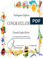 Kindergarten Diploma PDF