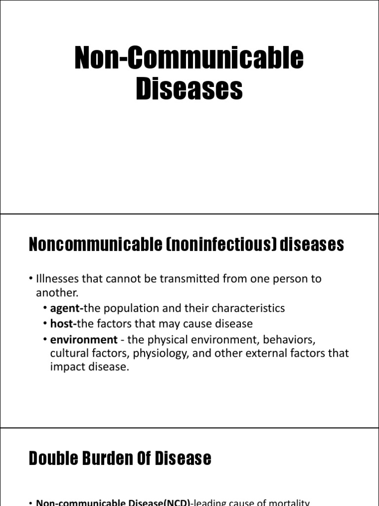 Non-Communicable Diseases | PDF | Non Communicable Disease | Neoplasms