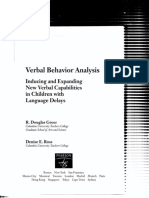 Verbal Behavior Analysis - Scanat PDF