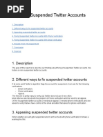 Fixing Suspended Twitter Accounts