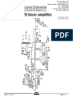 Mod. KLV 350 Linear Amplifier Costruzioni Elettroniche: Di Marchioni Davide & Daniele S.N.C. Schematic Diagram