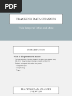 Tracking Data Changes: With Temporal Tables and More