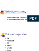 Technology Strategy Competition in the Information Economy