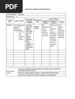 Use Modal Verbs, Nouns and Adverbs Appropriately: Individual Learning Monitoring Plan