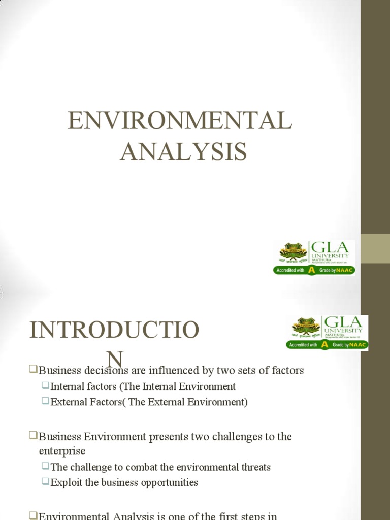 Environmental Analysis | PDF | Economic System | Marketing