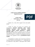 CSJ 2020 Sustitución y Cesión Contrato de Trabajo