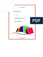Daros W R Introduccion A La Epistemologia Popperiana PDF
