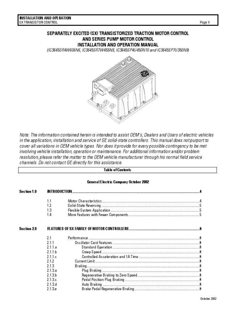 Controlador LX General Electric PDF | Download Free PDF | Electric ...