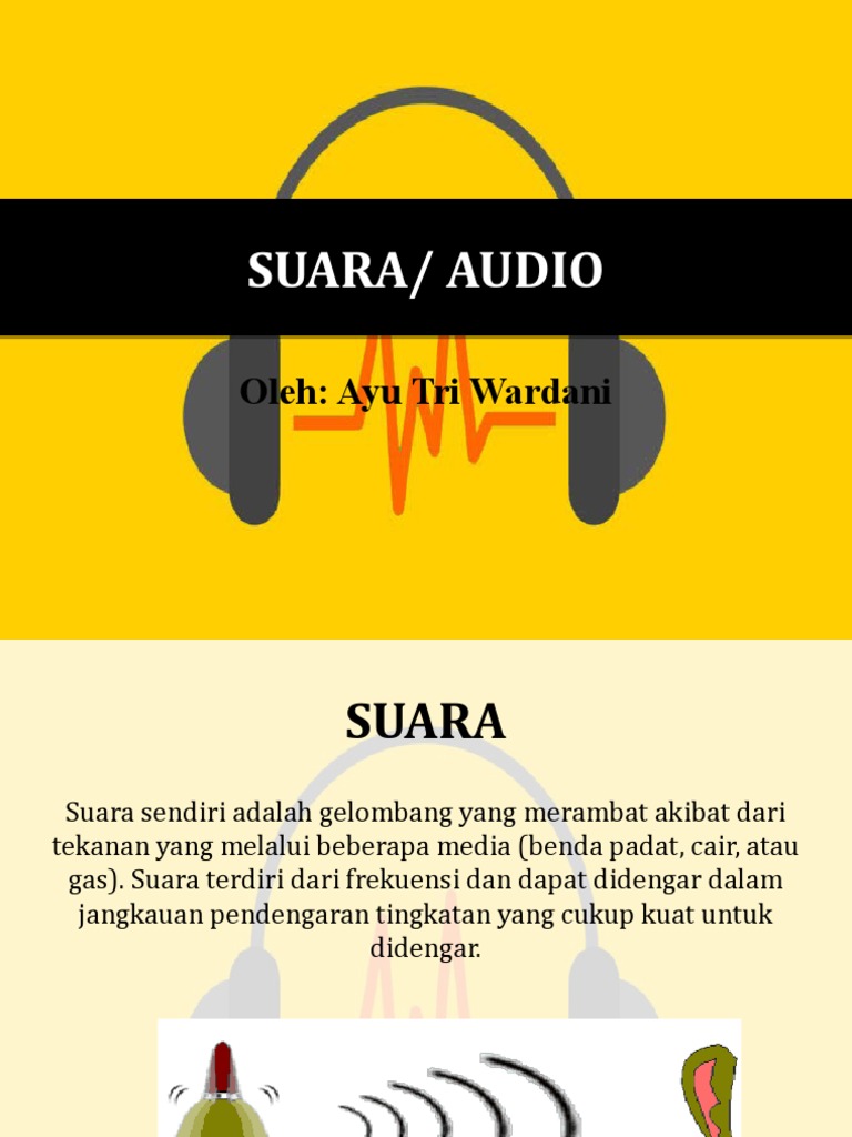 Penjelasan Tentang AUDIO | PDF