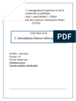 L'articulation Fémoro-Tibio-Patellaire.