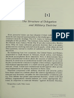 The Structure of Delegation and Military Doctrine: Orgenthau (1978), Waltz (1979)