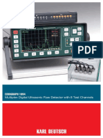 Echograph 1094 Multiplex Digital Ultrasonic Flaw Detector With 8 Test Channels