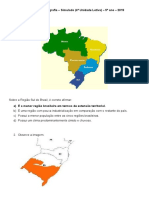 Questões de Geografia. Simulado 4 Unidade Letiva 4 e 5 Anosdocx