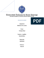 Trabajo Final de Didactica Pre-Escolar PDF