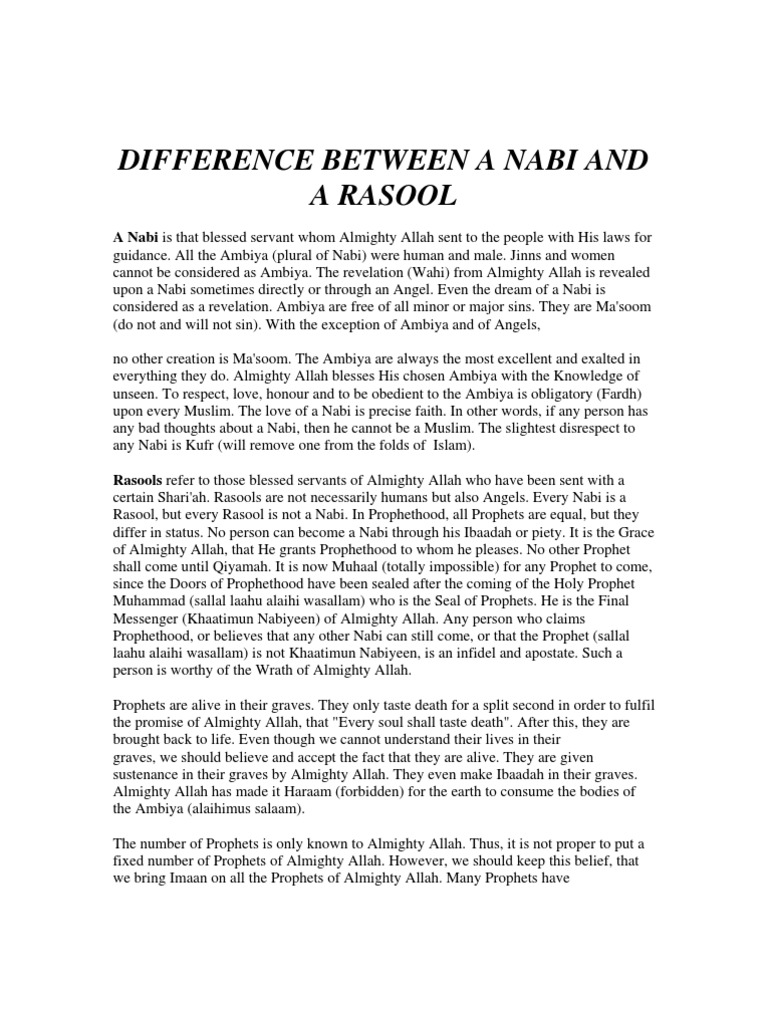 What Is The Difference Between Nabi And Biya? – RECCAU