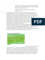 La Tasa de Adición de Aglutinante Controla La Densidad de Los Gránulos