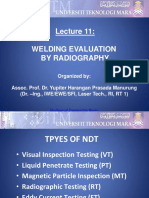 welding evaluation by radiography