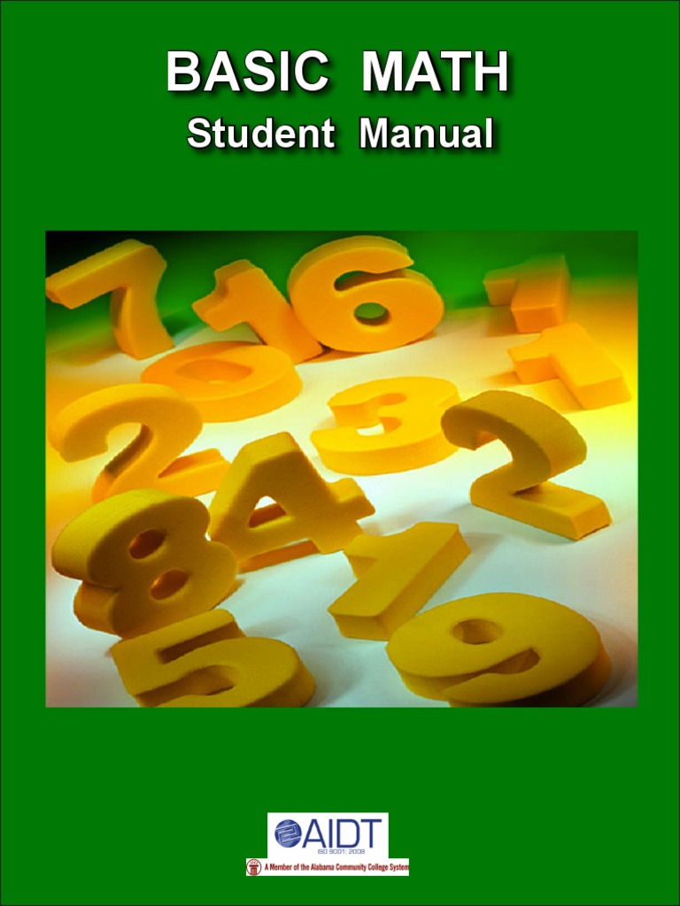 Student Manual: Basic Math | PDF