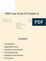 HRM Case Study of Chapter-6