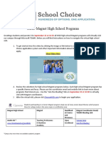 Hisd Magnet High School Programs Information With Teams Links 20-21 Final