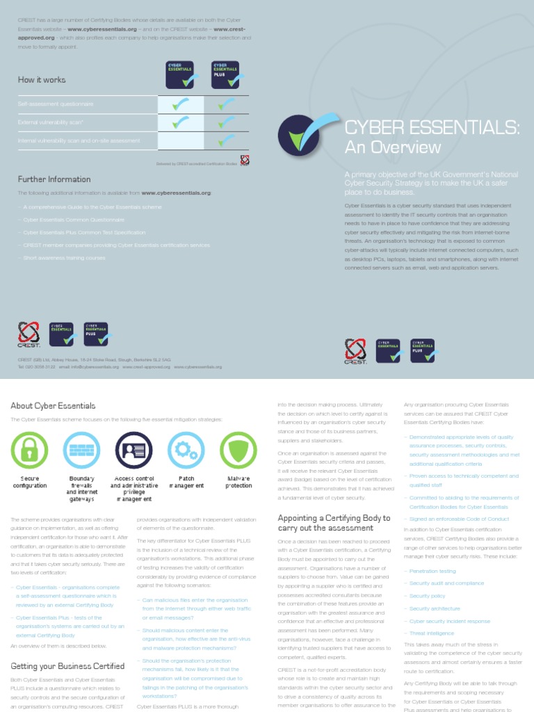 CREST CE Flyer 2016 PDF Computer Security Security