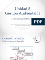 Unidad 5 Gestión Ambiental II: 4.6 Revisión Por La Dirección