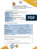 Guía de Actividades y Rúbrica de Evaluación - Paso 2 - Reflexiono Sobre Vocación y Ética en Psicología PDF