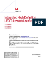 Integrated High Definition LED Television User's Guide:: 32L1400U 40L1400U 50L1400U