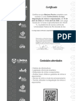 Conhecimento Na Taça Degustação de Vinhos e Espumantes-Certificado 58024