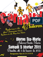 Carnaval d'Auloron - Programme du 5 février 2011