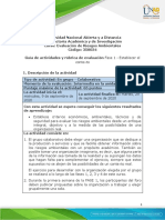 Guía de actividades y rúbrica de evaluación Unidad 1 - Fase 1 - Establecer el contexto