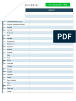 IC Content Type Checklist Template 10598