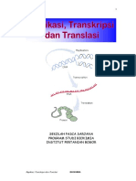 Replikasi Transkripsi Dan Translasi PDF