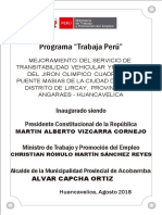 Placa Recordatoria Trabaja Perú PDF