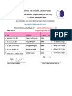 Health M&E Semester II - ABH Campus