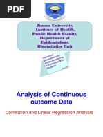 L6 - Biostatistics - Linear Regression and Correlation