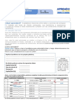 Ficha de Trabajo Semana3 5° Grado Secundaria Matemática PDF