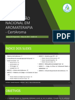 CertAroma: Grade Curricular da Formação em Aromaterapia