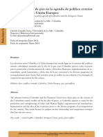 La Construccion de Paz en La Agenda de P