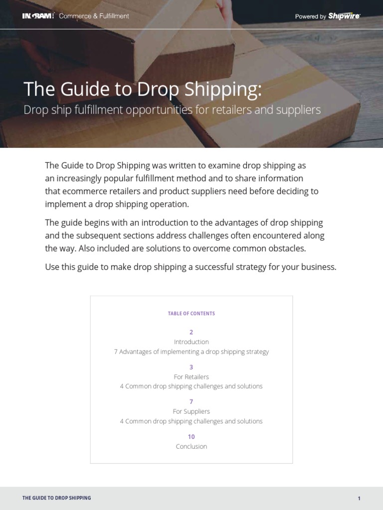 The Essential Guide to Drop Shipping | PDF | Retail | Electronic Data ...