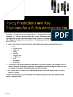 Policy Predictions For A Biden Administration