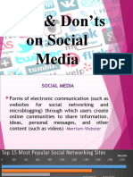 Do's & Don'ts On Social Media