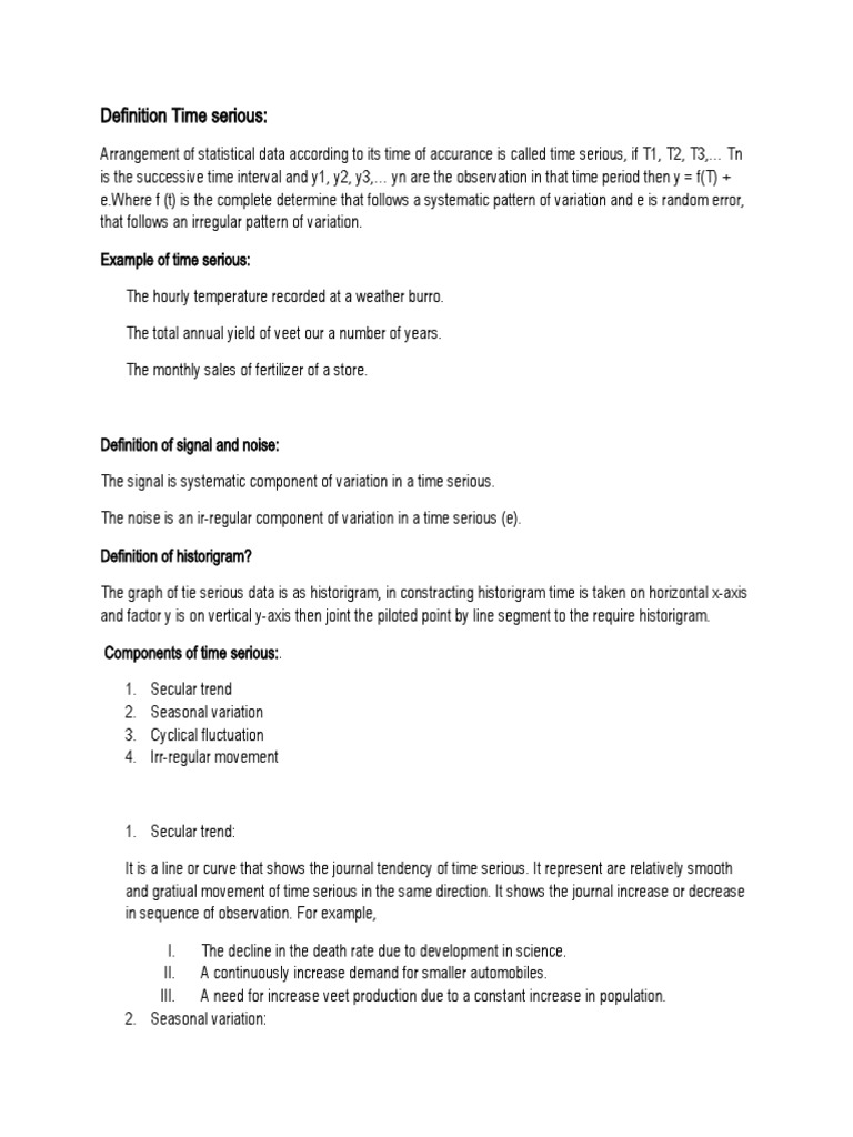 Understanding Time Series Analysis | PDF | Time Series | Seasonality