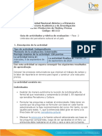 Guia de Actividades y Rúbrica de Evaluación - Fase 2 - Umbrales Del Periodismo Cultural en El País PDF