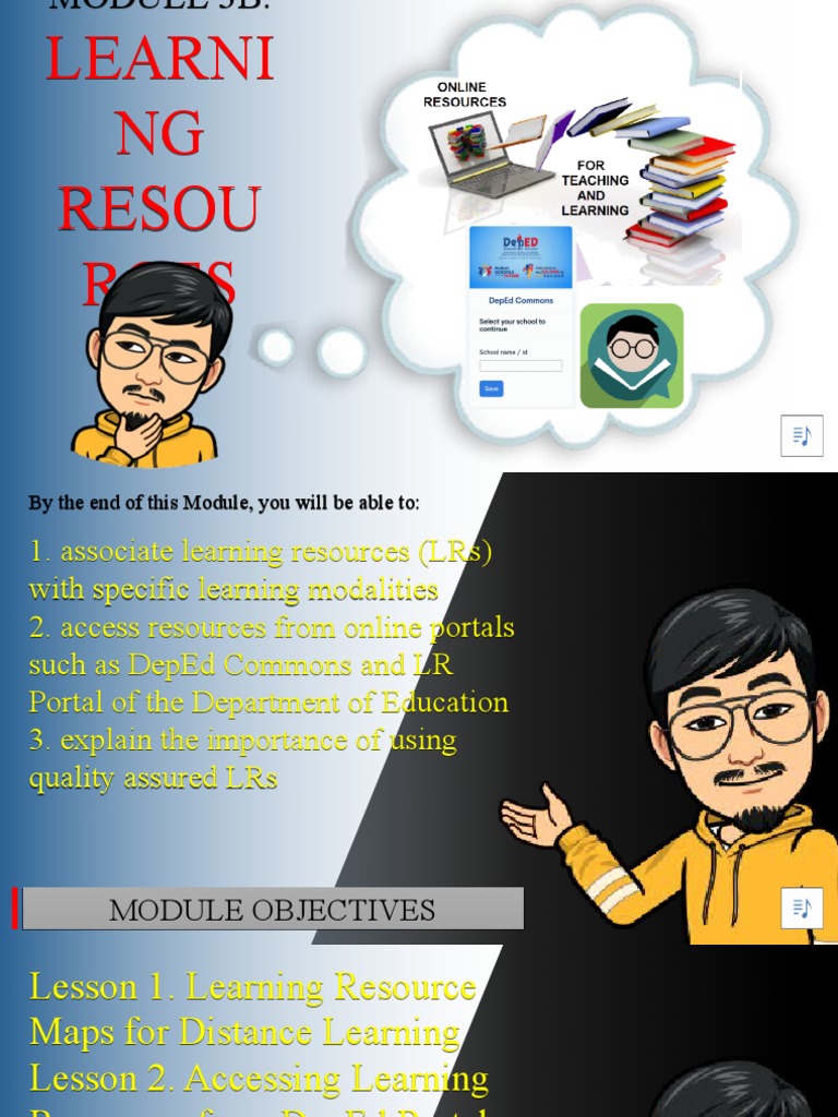 Module 3b Learning Resources Pdf Distance Education Login