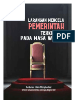 02 Larangan Mencela Pemerintah, Terkhusus Pada Masa Wabah