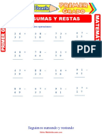 Sumas y restas en matemática