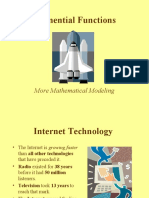 Exponential Functions: More Mathematical Modeling