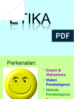 ETIKA PERTEMUAN 1.1 Defenisi ETIKA