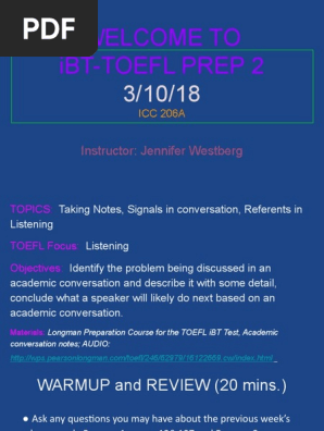 IBT-TOEFL PREP 2 3%2F10%2F18!
